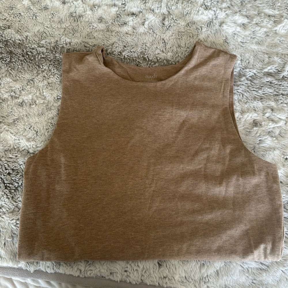 nuuds Brown Sleeveless Bodysuit